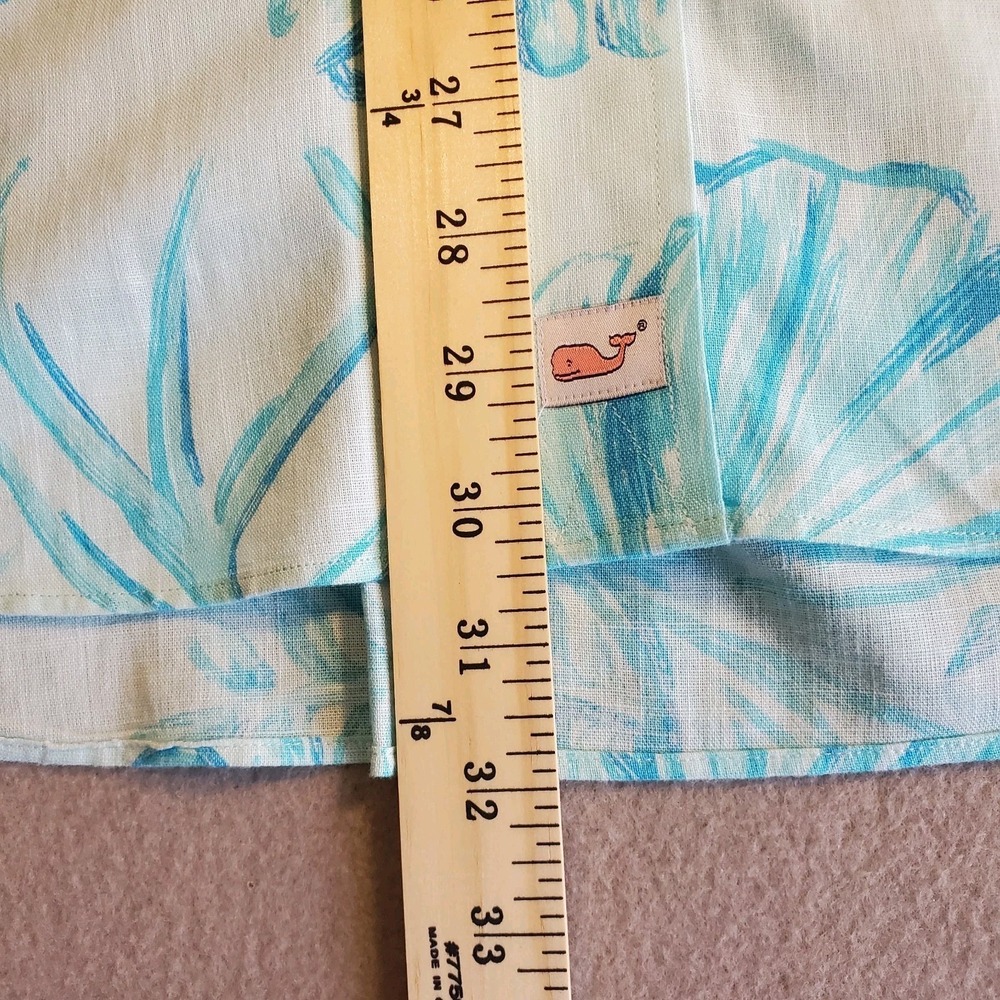 Vineyard Vines Murray Shirt Men's Large Classic Fit Blue Tropical Button down - Picture 8 of 10